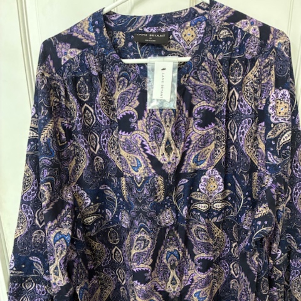 Lane Bryant purple blouse